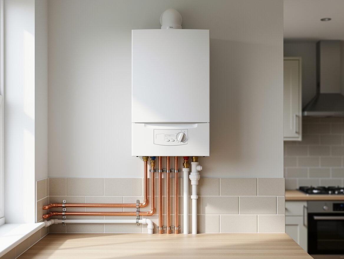 Combi boiler installation